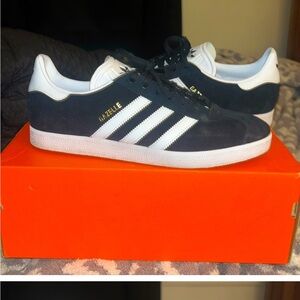 Adidas Black and White Gazelle Sneakers